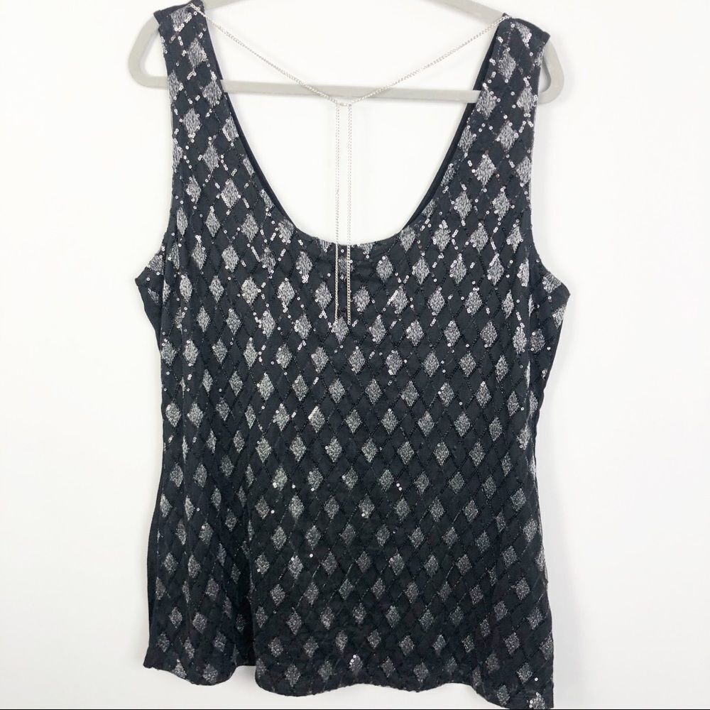 FAITH 21 | Ombré Sequin Top with Chain Necklace Women’s Plus Size 2X